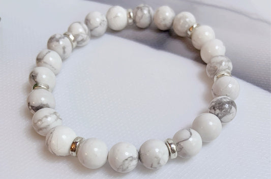 White Beaded Bracelet